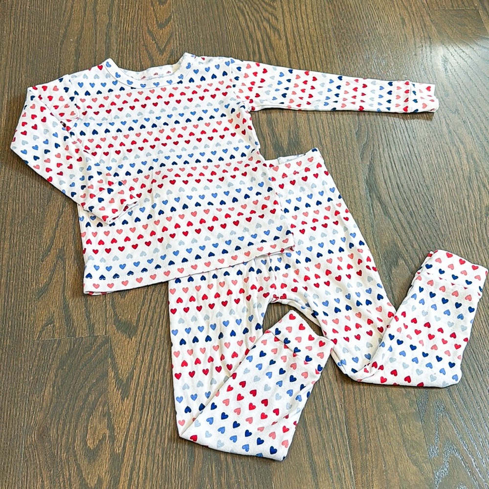 babyGap Organic Cotton Heart Print Pajama Set 3T